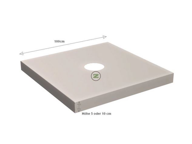 Schirmständer Plattenständer Brügge 100x100 mit Alu-Abdeckung